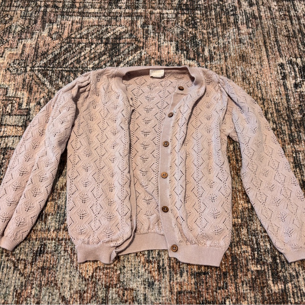 Light Pink Knit Cardigan